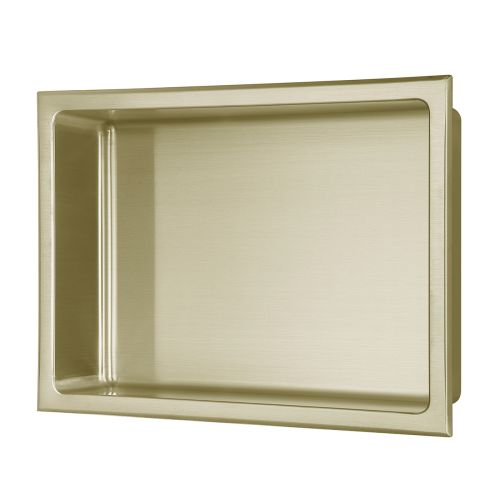 Eliseo Ricci Stainless Steel Recess Shelf (410mm x 300mm) - Brushed Brass