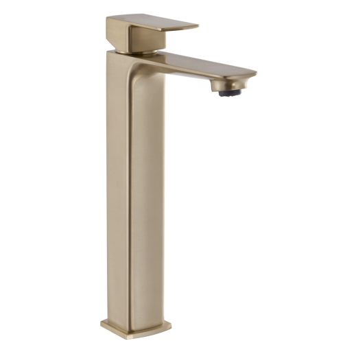 Eliseo Ricci Vesu Tall Basin Mixer - Brushed Brass (15674)