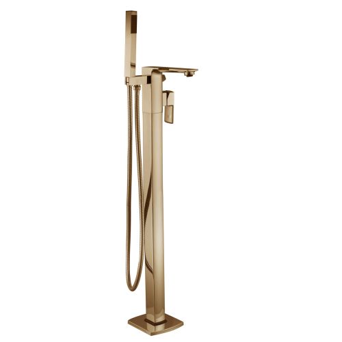 Eliseo Ricci Vesu Floor Standing Bath Shower Mixer - Brushed Brass (15691)