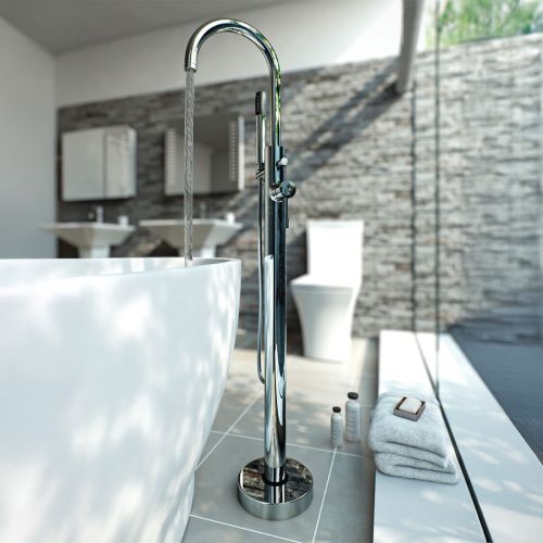 Eliseo Ricci L-Series Floor Standing Bath Shower Mixer (1839)