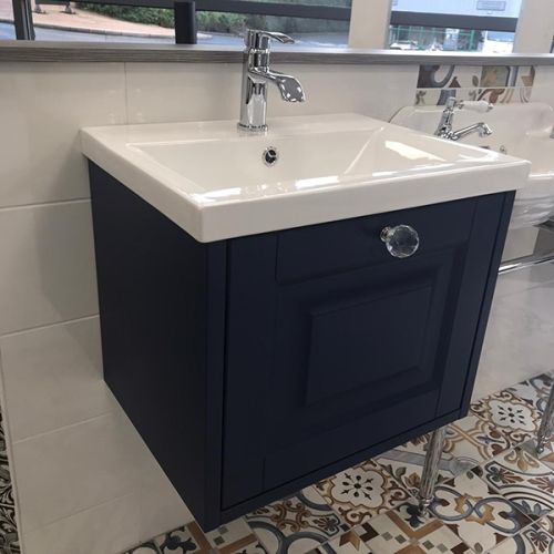 Josef Martin Foxton 800mm Space Saver Wall Mounted Vanity Unit & Basin - Basalt (9869)