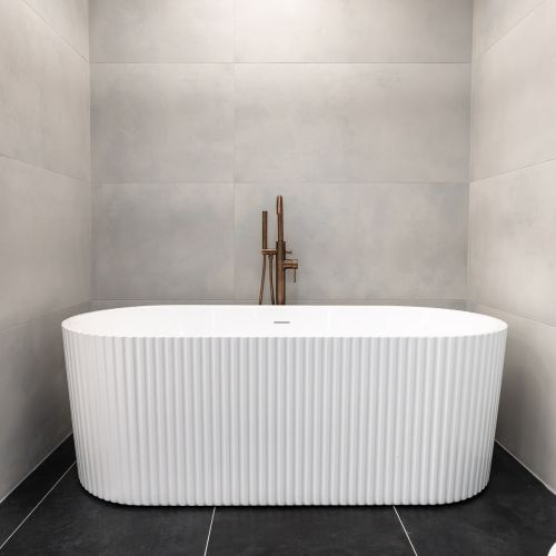 Viktor Benson Corina Fluted 1700 x 750mm Freestanding Bath