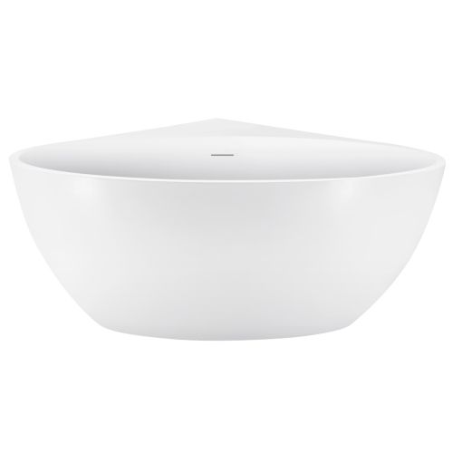 Viktor Benson Orion 1510 x 1350mm Freestanding Corner Bath - Slim Overflow & White Waste