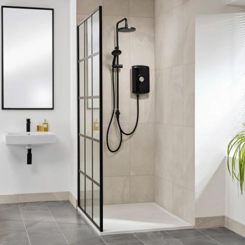 Triton Amore DuElec Electric Shower - Gloss Black