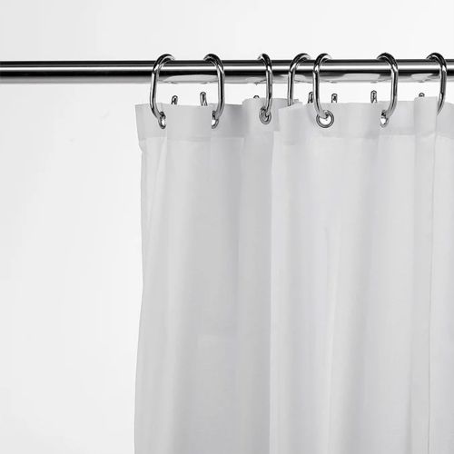 Croydex High Performance White Textile Shower Curtain 1800 x 1800 mm (21970)