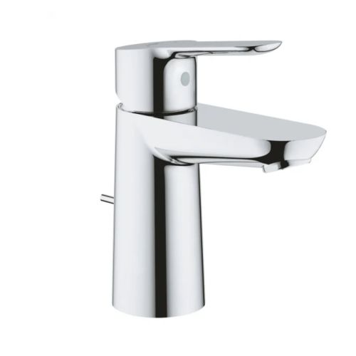 Grohe BauEdge Basin Mixer Tap with Pop Up Waste - Chrome