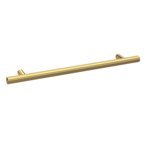 Brushed Brass 192mm Knurled Bar Handle (21224)