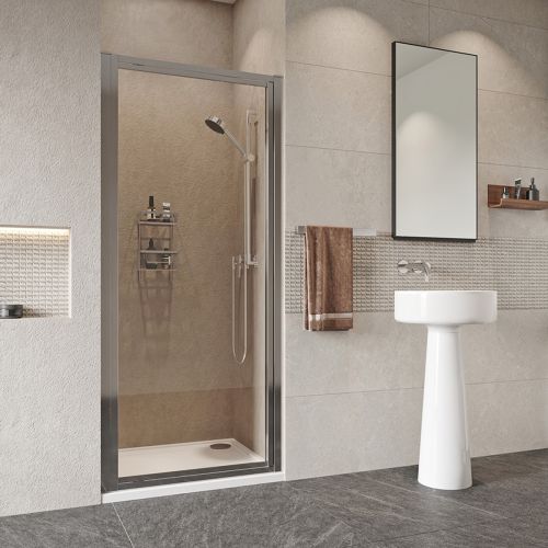 Roman Haven 900mm Framed Pivot Door Shower Enclosure (22091)