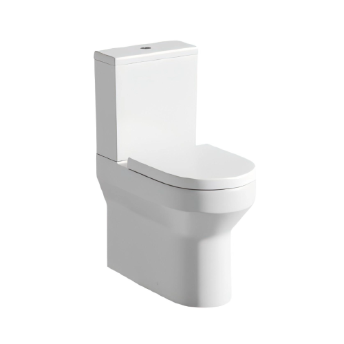 Harmony Rimless Comfort Height Fully Back to Wall Close Coupled Toilet with Soft Close Toilet Seat