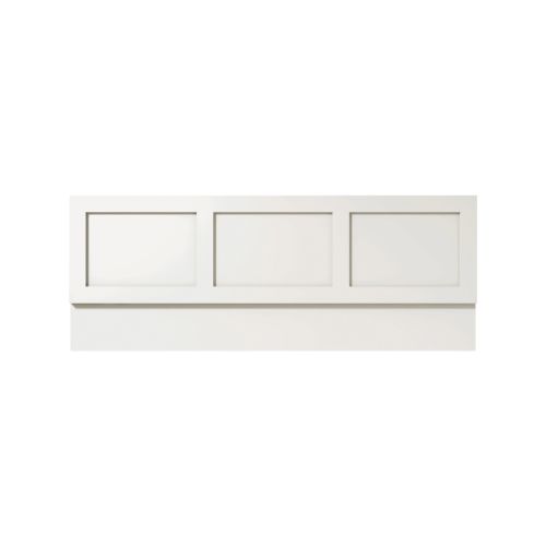 Harrogate 700mm Wooden Bath End Panel - Almond White (15946)