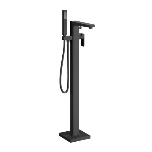 Eliseo Ricci Sharpe Floor Standing Bath Shower Mixer - Matt Black (2346)