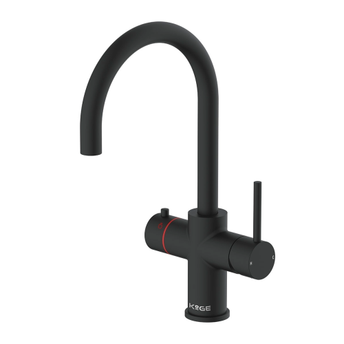 3 in 1 Boiling Water Tap  U Spout - Black