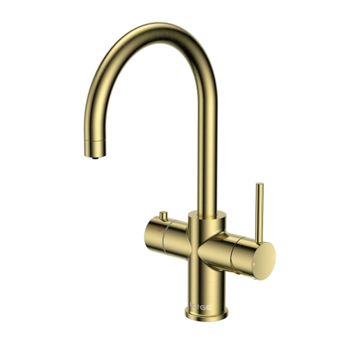 3 in 1 Boiling Water Tap U Spout - Brass
