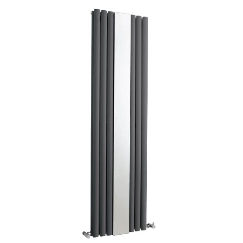 Hudson Reed Revive 1800 x 499mm Double Panel Radiator with Mirror - Anthracite HLA79 (6368)