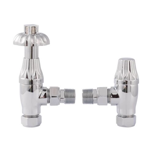 Hudson Reed Thermostatic Radiator Valve Pack - Chrome (18516)