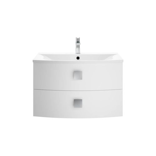 Hudson Reed Sarenna 700mm Wall Mounted Vanity Unit & Basin - Moon White SAR101 (9494)