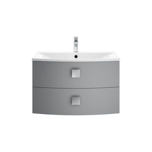 Hudson Reed Sarenna 700mm Wall Mounted Vanity Unit & Basin - Dove Grey SAR201 (9489)