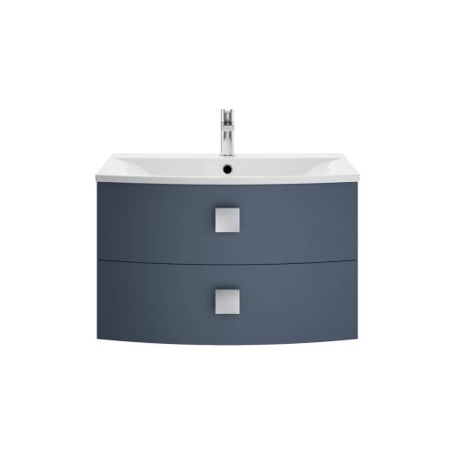 Hudson Reed Sarenna 700mm Wall Mounted Vanity Unit & Basin - Mineral Blue SAR301 (9909)