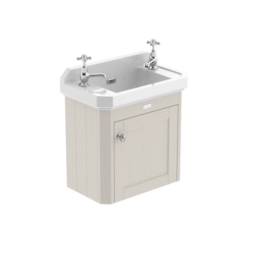 Hudson Reed Traditional Old London Timeless Sand 515mm Wall Hung Cabinet & Basin