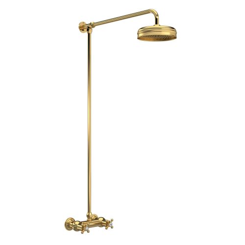 Hudson Reed Shower Kits Traditional Thermostatic Shower Valve & Kit - Brushed Brass (18586)