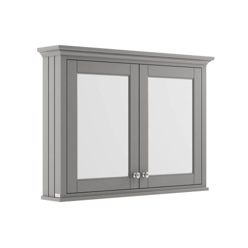 Hudson Reed Traditional Old London Storm Grey 1050mm Mirror Cabinet