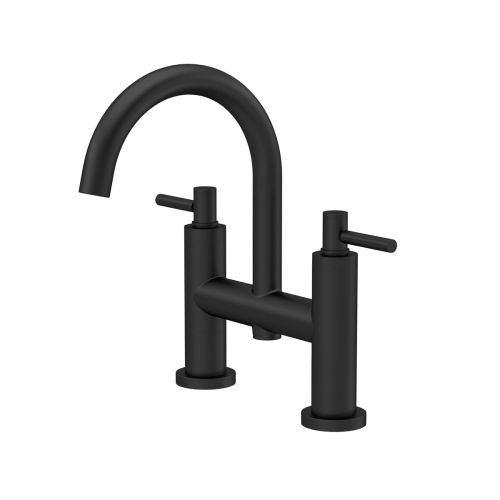 Hudson Reed Tec Lever Bath Filler - Matt Black (18754)