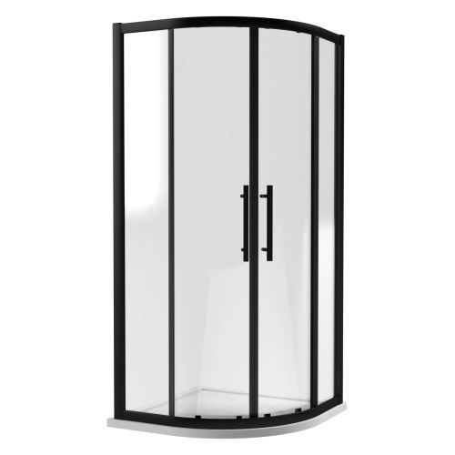 Hudson Reed 900mm Quadrant Shower Enclosure - Matt Black (18788)