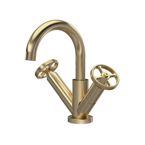 Hudson Reed Revolution Mono Basin Mixer - Brushed Brass (18792)