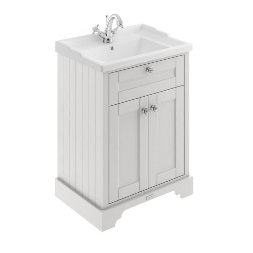 Hudson Reed Traditional Old London Timeless Sand 600mm Cabinet & Basin 1 Tap Hole