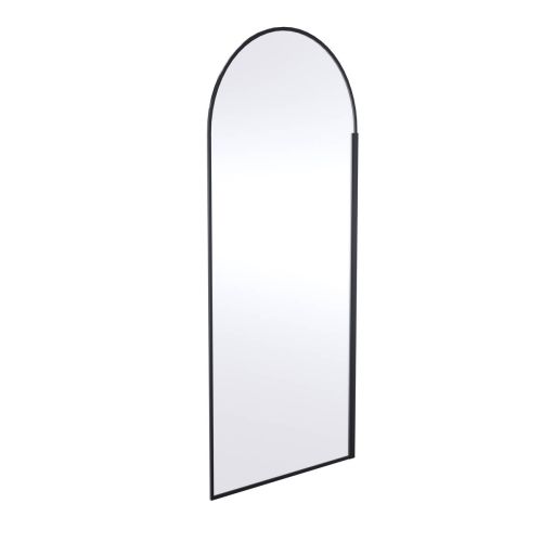 Hudson Reed 900mm Arched Wetroom Screen - Matt Black (18799)