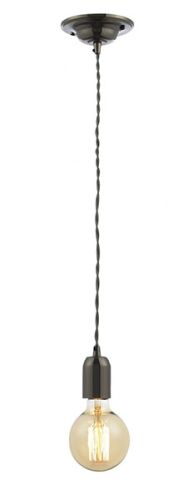 Forum Inlight INL-23519-GRYGRY Decorative Pendant - Black Nickel & Grey Twist (5596)