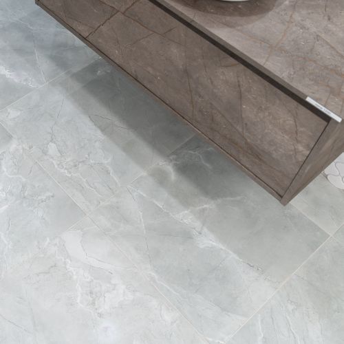 Oxford Grey 60 x 60cm Rectified Polished Porcelain Tile - 1.44sqm perbox (20531)