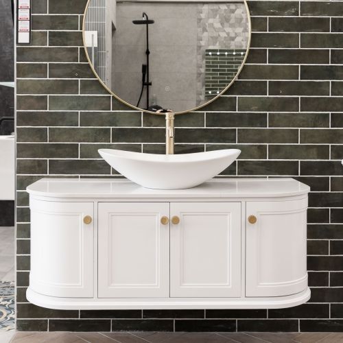 Kingsbury 1200mm Wall Hung Bathroom Bundle – White