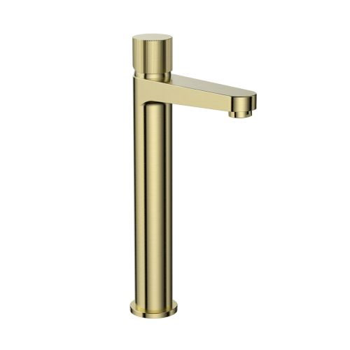 Koko Tall Basin Tap - Brushed Brass (22040)