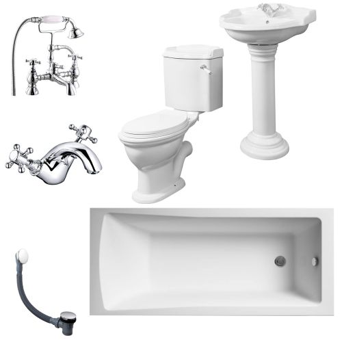 Legend Complete Traditional Bathroom Suite (20583)