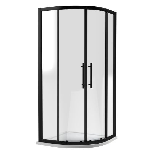 Hudson Reed Apex 1000mm Quadrant Shower Enclosure - Matt Black (18838)