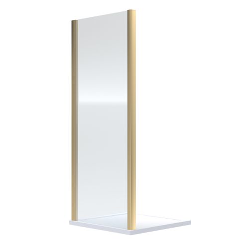 Hudson Reed 800mm Side Panel - Brushed Brass