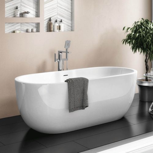 Synergy Double Ended San Marlo Modern Freestanding Bath 1655 x 750mm