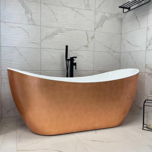 Marseille 1700mm Luxury Freestanding Bath - Copper Leaf Finish  (12712)