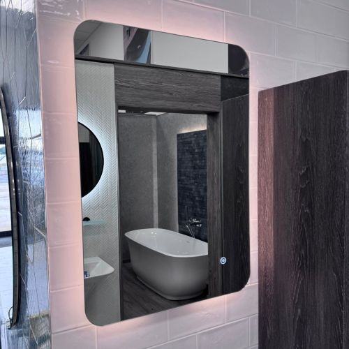 Solaris Battery Operated 700 x 500mm LED Mirror