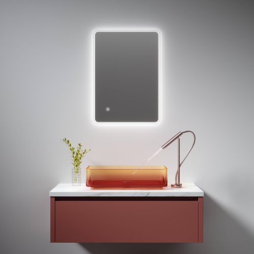 Stream 700 x 500mm Bluetooth LED Mirror