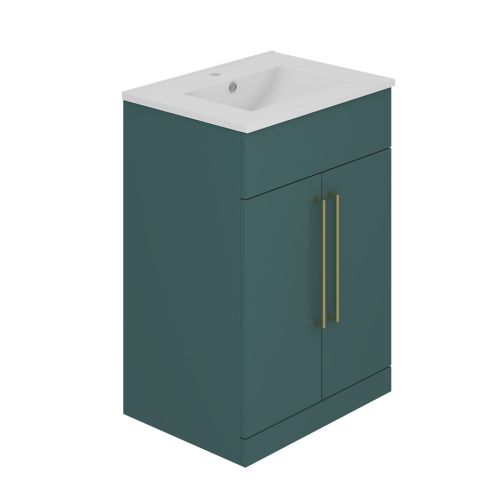 Mito 600mm Floorstanding Vanity Unit & Basin - Fir Green (21932)