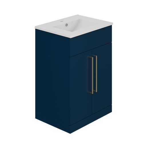 Mito 600mm Floorstanding Vanity Unit & Basin - Indigo (21934)