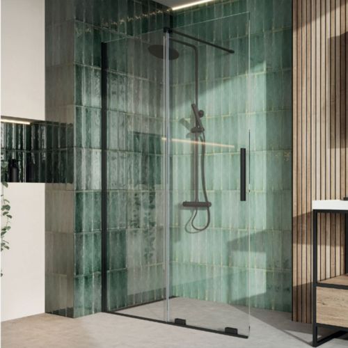 Kiimat 8motion 8mm Sliding Wetroom 1000mm x 2000mm - Black
