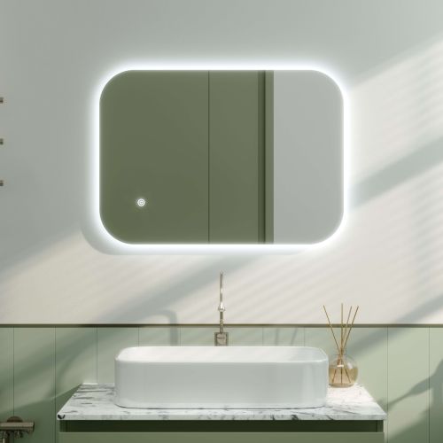 Luca 700 x 500mm Backlit LED Mirror with Demister