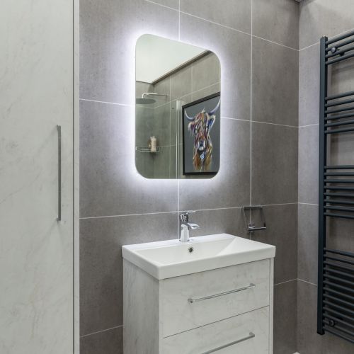 Luca 800 x 600mm Backlit LED Mirror with Demister (21264)