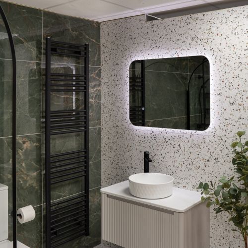 Luca 800 x 600mm Backlit LED Mirror with Demister (21264)
