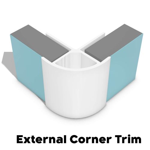 Type 12 External Corner Trim - White (7396)