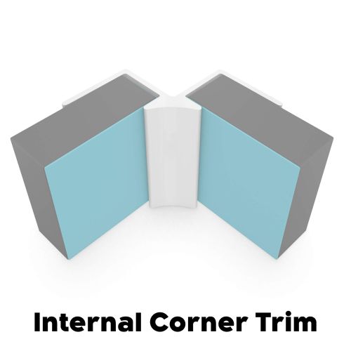 Type 10 Internal Corner Trim - White (7395)