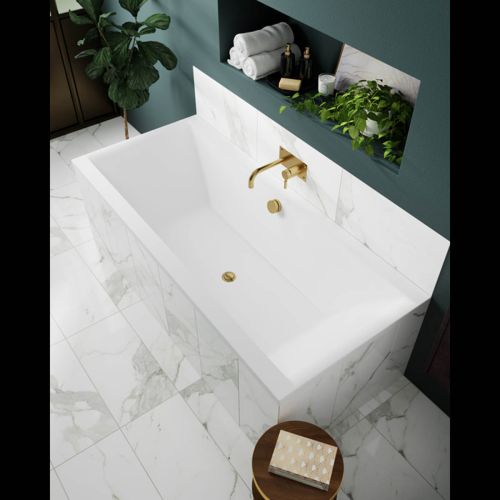 Nuie Square Double Ended Bath 1700x750 - White (20668)